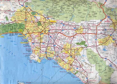 Cities near Los Angeles.